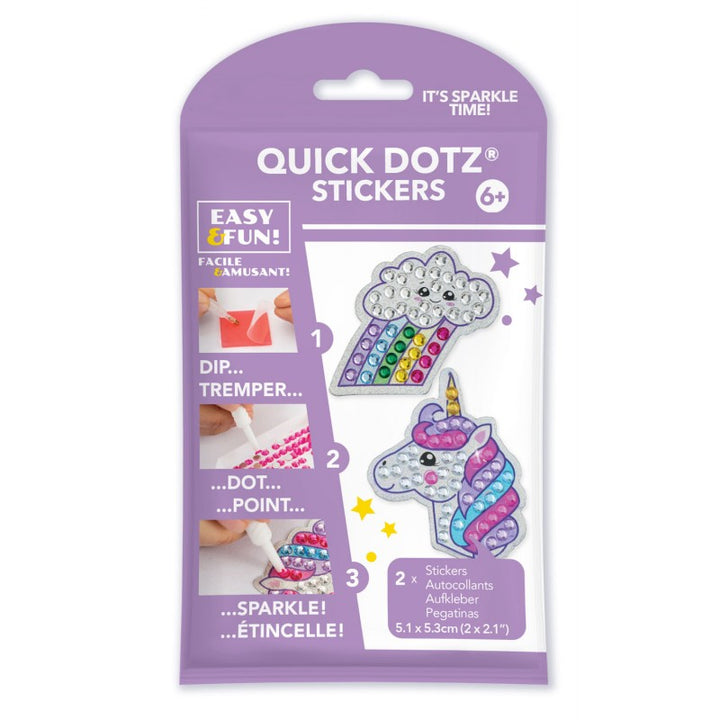 Diamond Dotz BIG DOTZ Stickers Pack 6 - Rainbow Unicorn