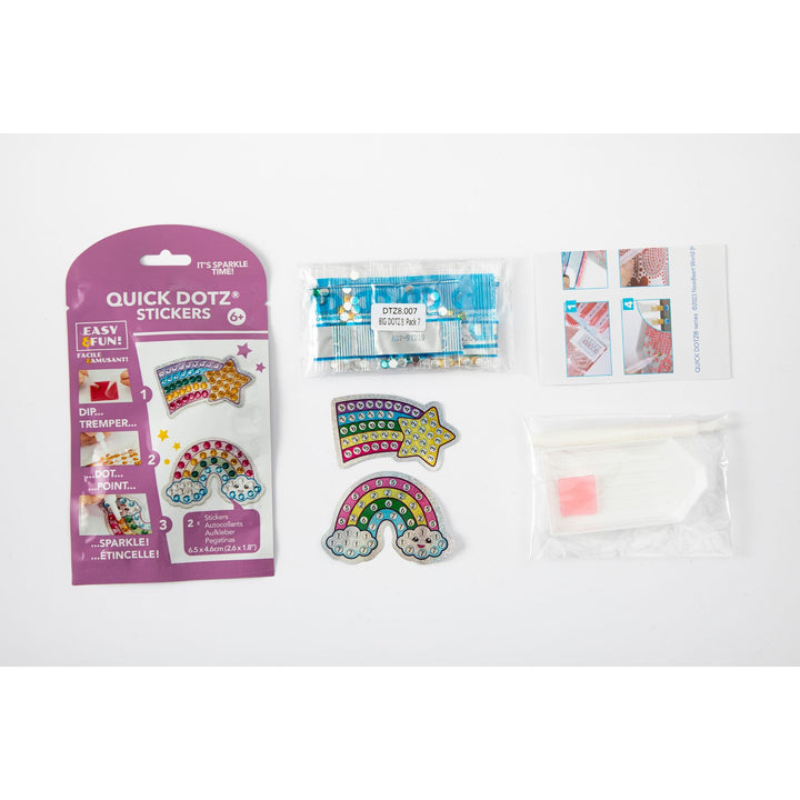 Diamond Dotz BIG DOTZ Stickers Pack 7 - Star Rainbow