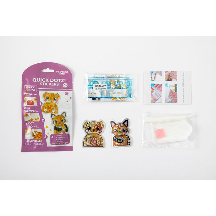 Diamond Dotz BIG DOTZ Stickers Pack 9 - Pup & Pus Cat