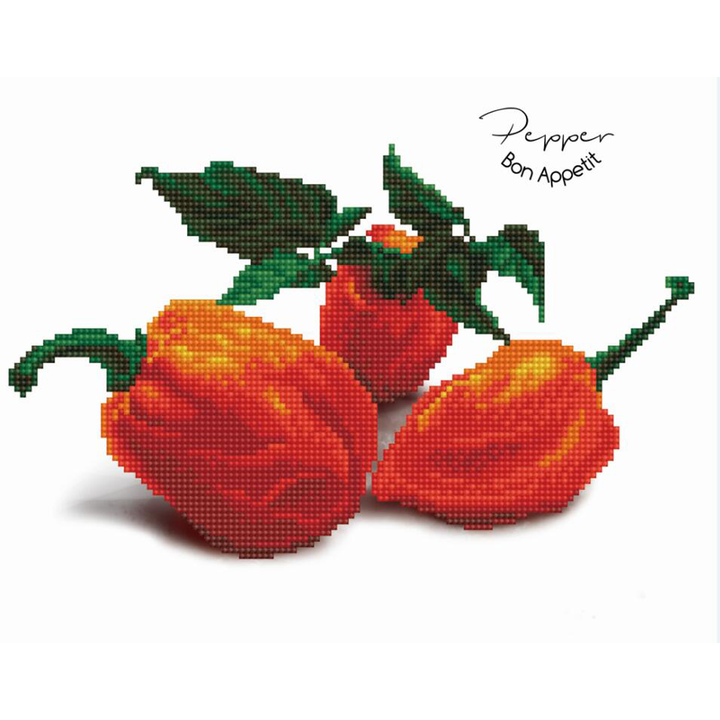 Diamond Dotz Pepper Bon Appetit - 12 x 12 in