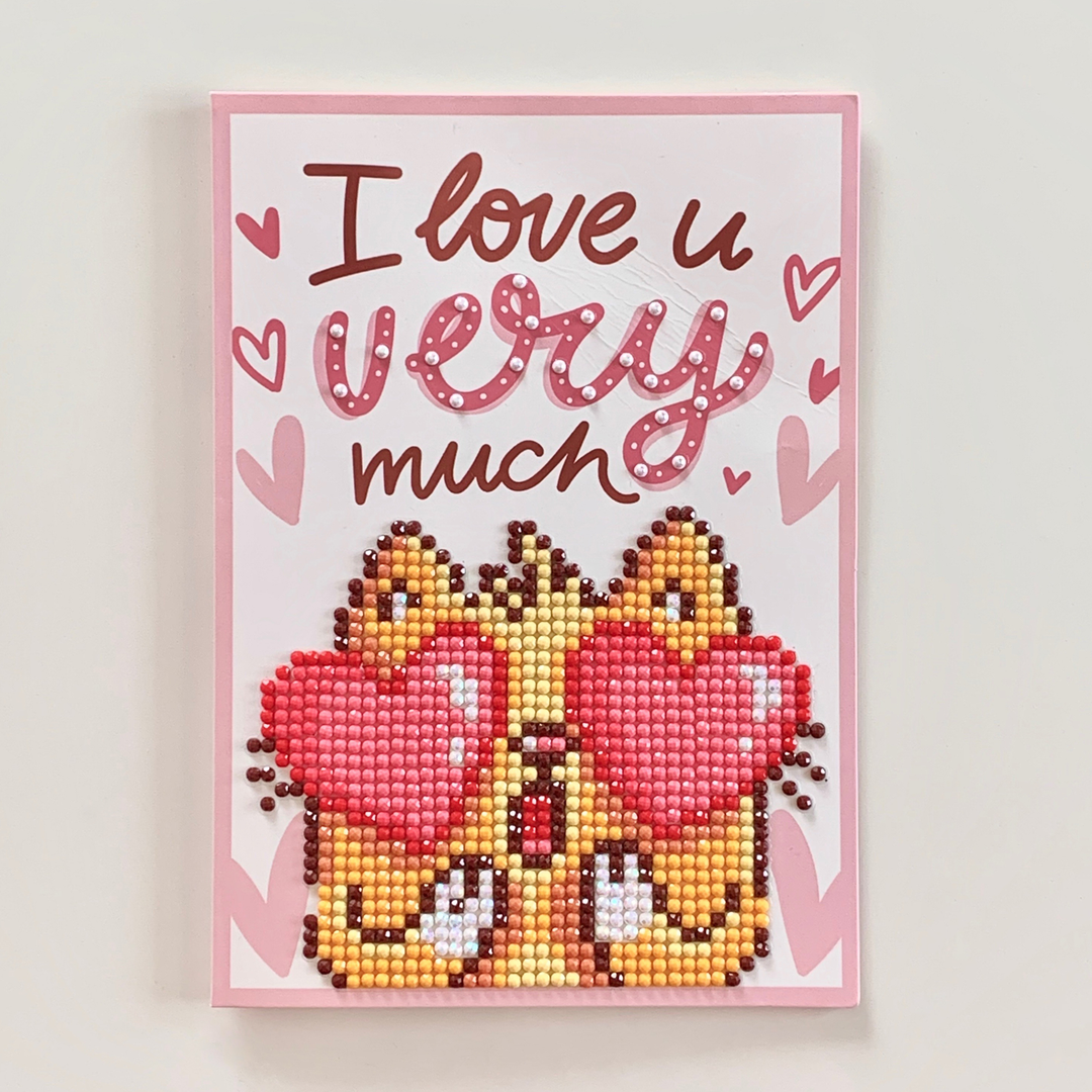 Diamond Dotz Love You Greeting Card