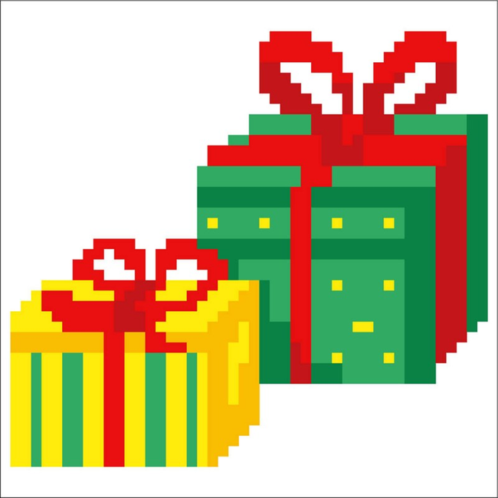 Diamond Dotz Christmas Gifts Pillow - 7 x 7 in