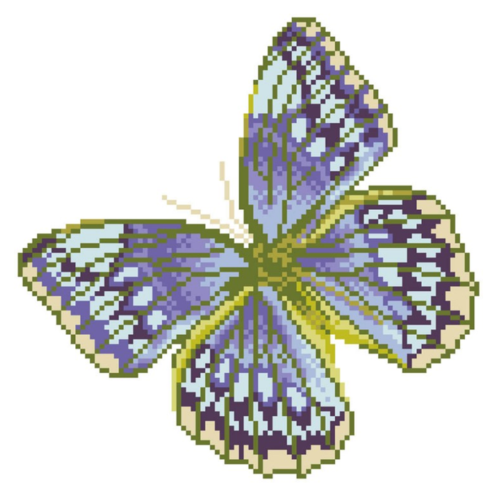 Diamond Dotz Flutterby Silver - 12 x 12 in