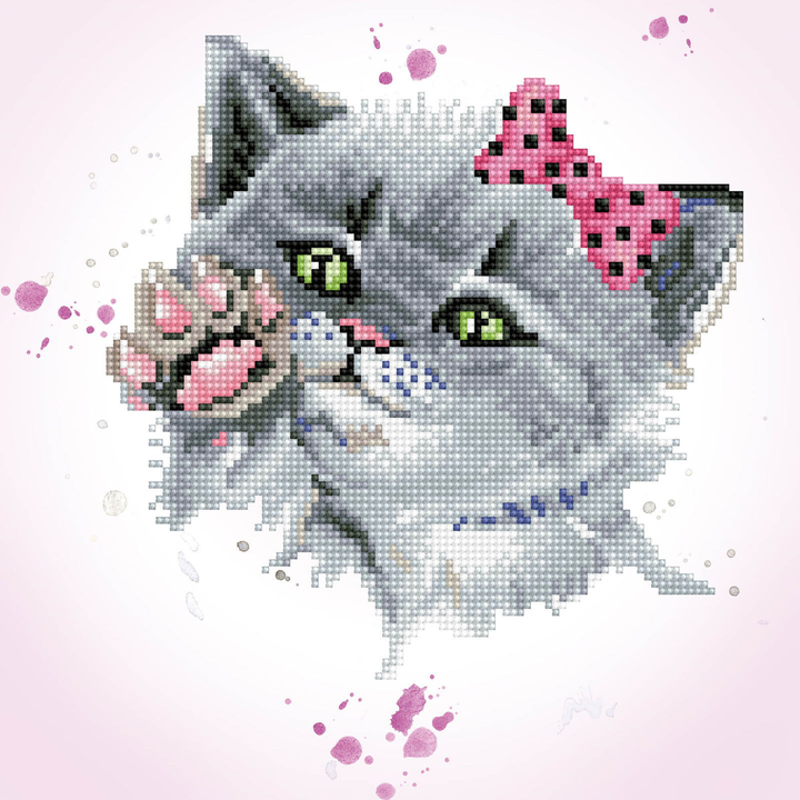 Diamond Dotz Eye Spy Kitty - 12.6 x 12.6 in
