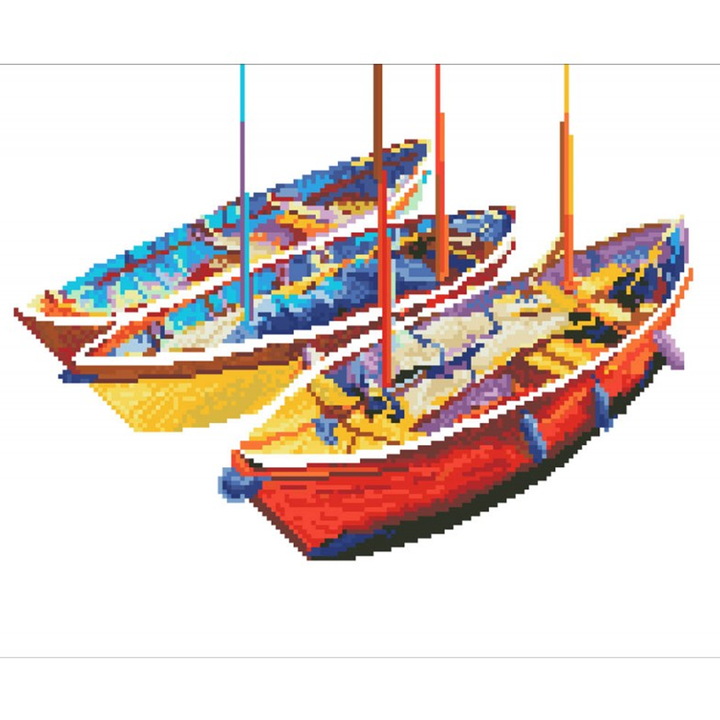 Diamond Dotz Dream Boats - 18.5 x 15 in
