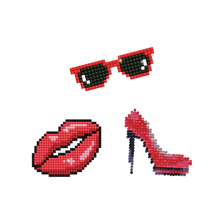 Diamond Dotz Kiss - DOTZIES Stickers Kit