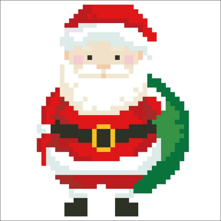 Diamond Dotz Santa Claus Sack Pillow - 7 x 7 in