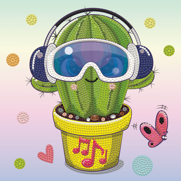 Diamond Dotz Cool Dude Cactus - 9.1 x 9.1 in