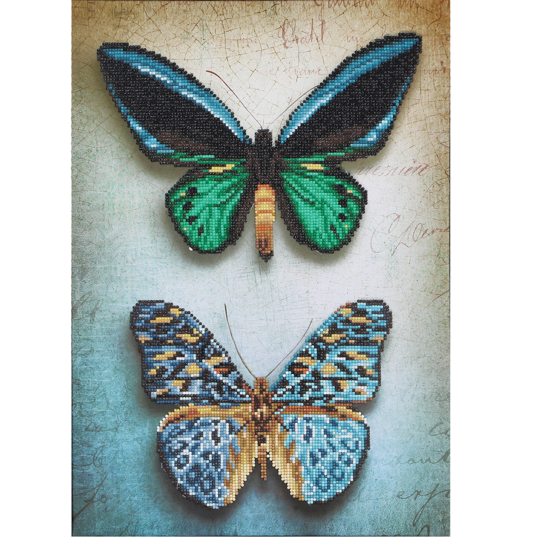 Diamond Dotz Antique Butterflies - 14.57 x 20.28 in