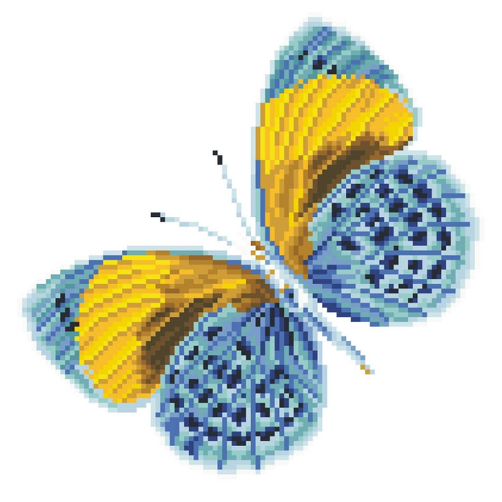 Diamond Dotz Flutter By Gold - 12 x 12 in