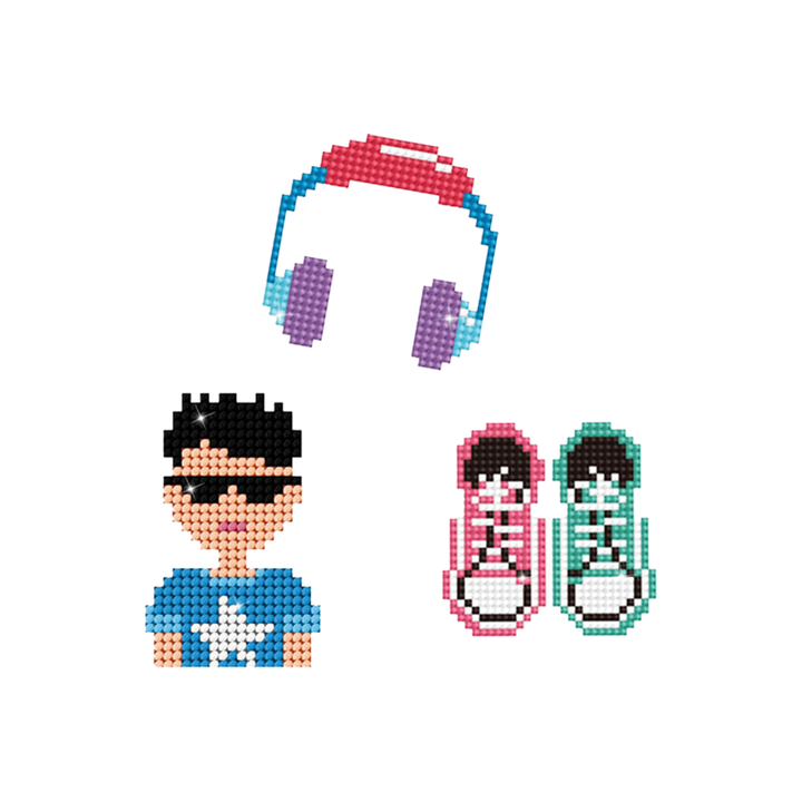 Diamond Dotz Cool Boy - DOTZIES Stickers Kit
