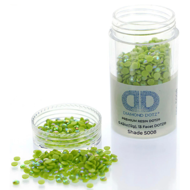 Diamond Dotz 2.8MM 12G DOTZ Cylinder - Bright Green AB