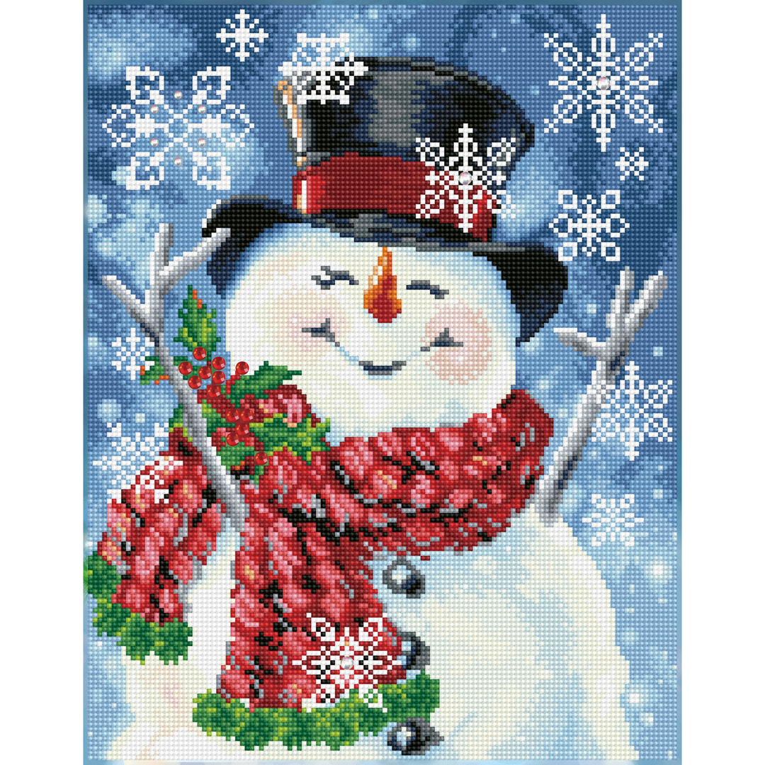 Diamond Dotz Joyful Jolly Snowman - 14 x 17.9 in