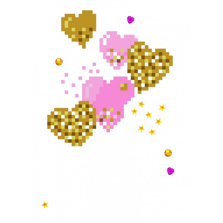 Diamond Dotz Love Balloons - Diamond Painting Greeting Card