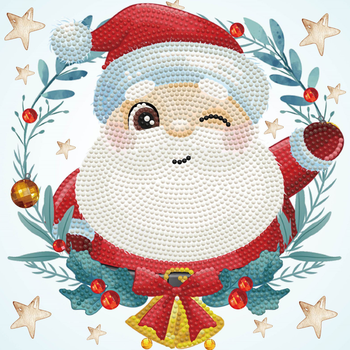 Diamond Dotz Christmas Trio Santa - 8.7 x 8.7 in