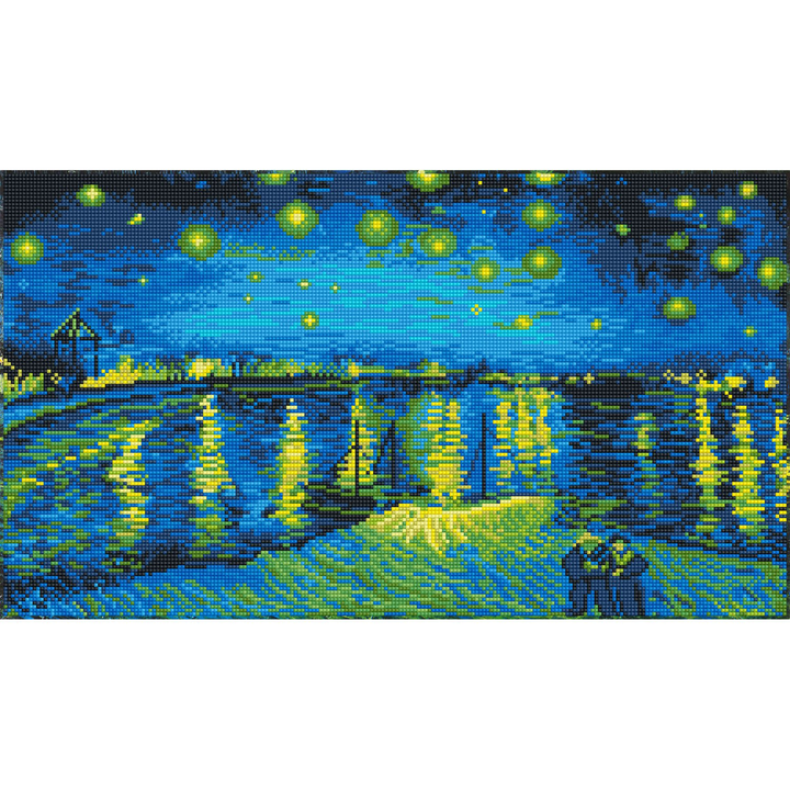 Diamond Dotz Starry Night Over the Rhone (Van Gogh) - 13.78 x 24.41 in