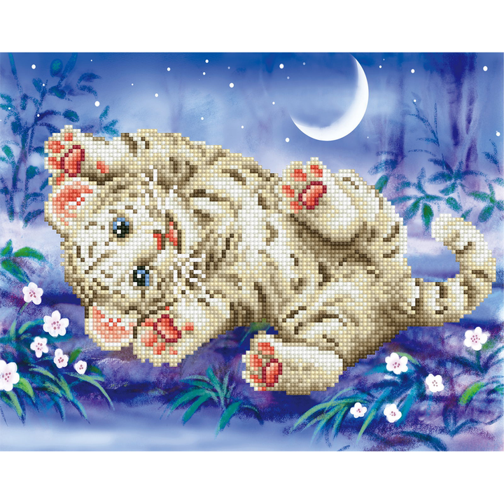 Diamond Dotz Baby Tiger Roly Poly - 14 x 11 in