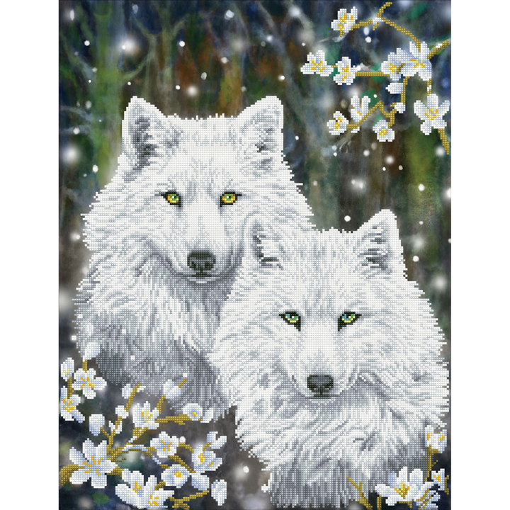 Diamond Dotz Winter Wolves - 25 x 20 in