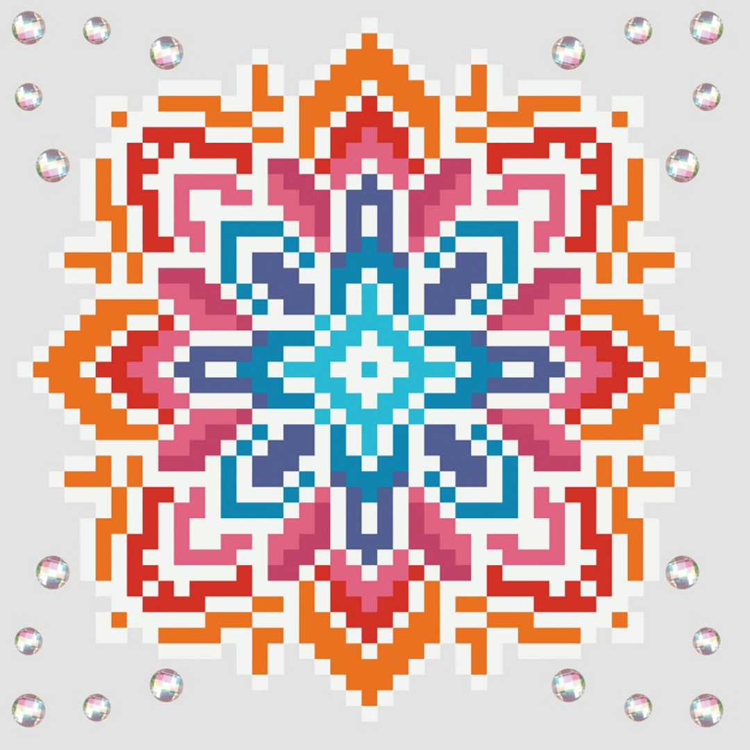 Diamond Dotz Summer Sparkle Mini Pillow - 7.1 x 7.1 in