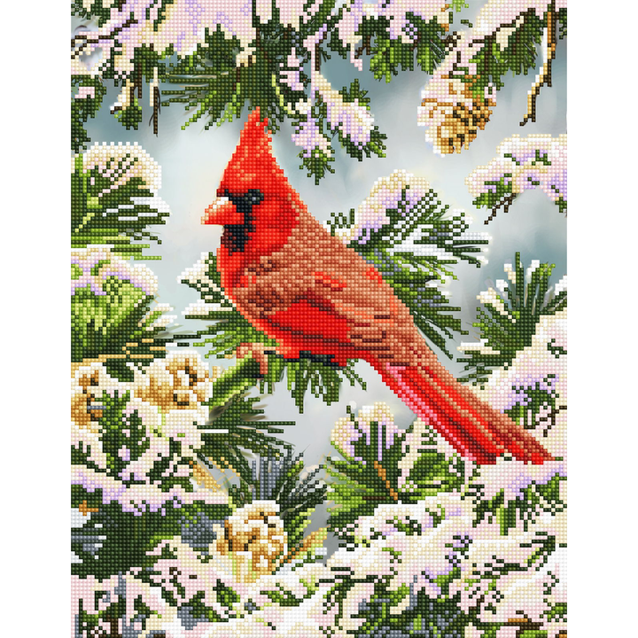 Diamond Dotz Good Fortune Cardinal - 17.9 x 14 in