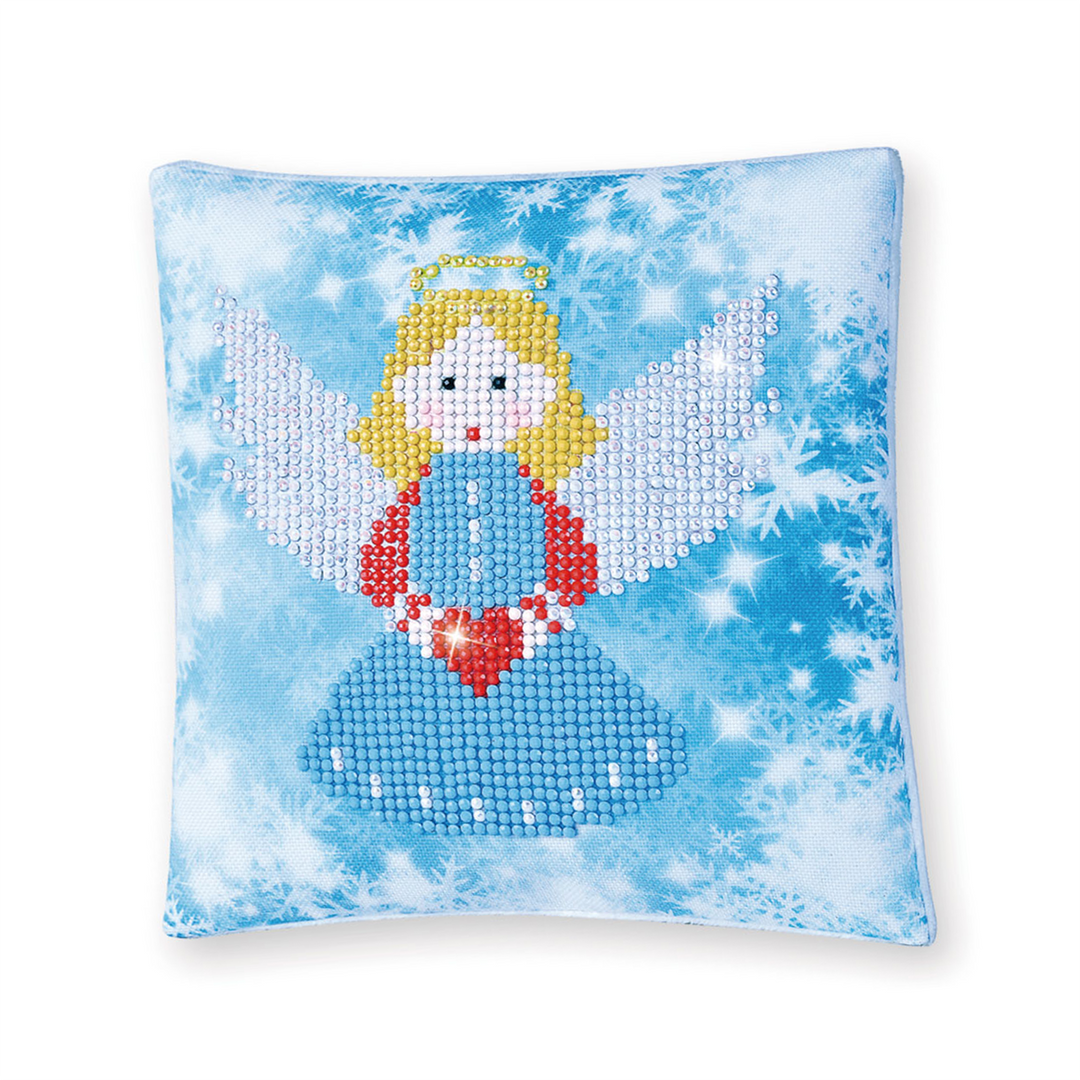 Diamond Dotz Christmas Angel Pillow - 7 x 7 in