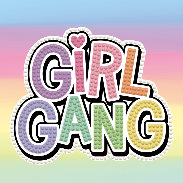 Diamond Dotz Girl Gang Zipper Pouch - 5.51 x 8.46 in