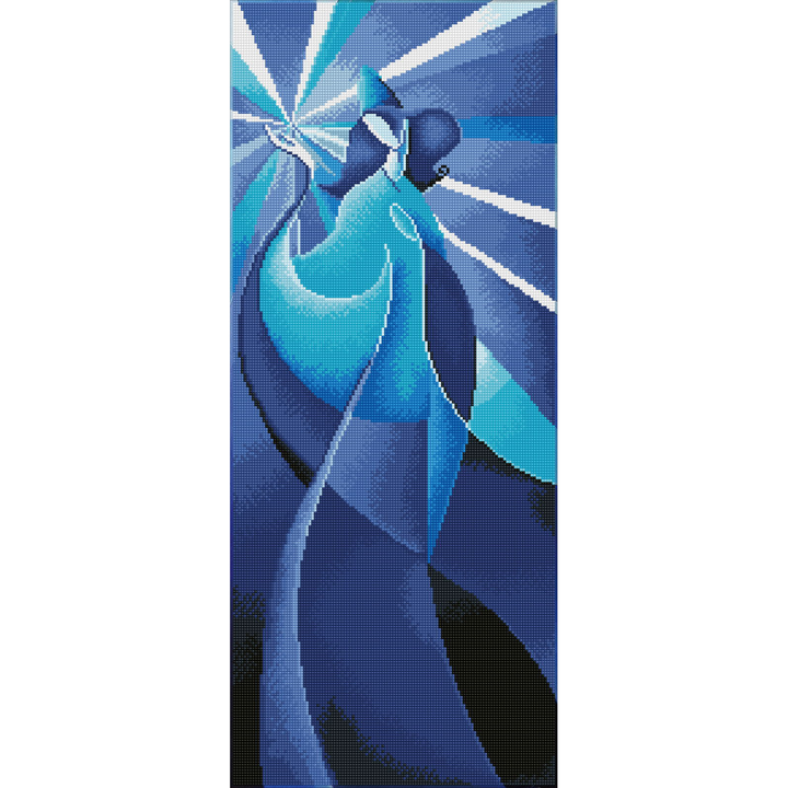 Diamond Dotz Blue Madonna - 12.6 x 30.31 in