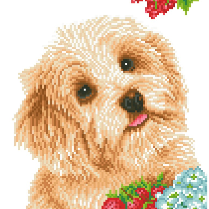 Diamond Dotz I Love My Dog with Frame - 12 x 12 in