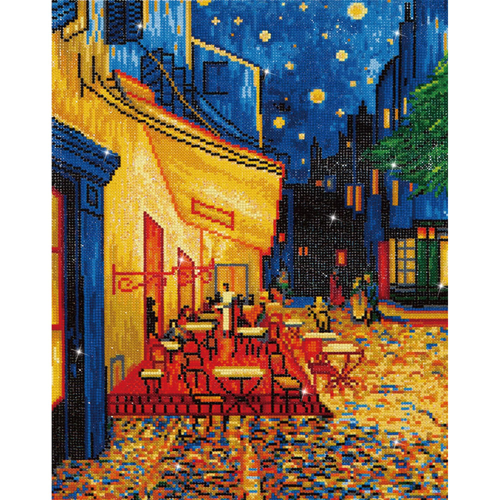Diamond Dotz Café At Night (Van Gogh) - 20.5 x 16.5 in