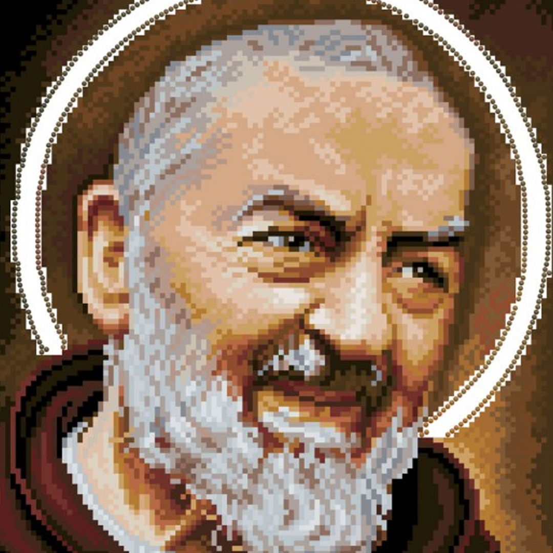 Diamond Dotz Padre Pio- 12.60 x 18.50 in