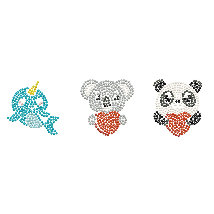 Diamond Dotz DOTZIES 3 STICKERS Multi Pack - Love You Chums