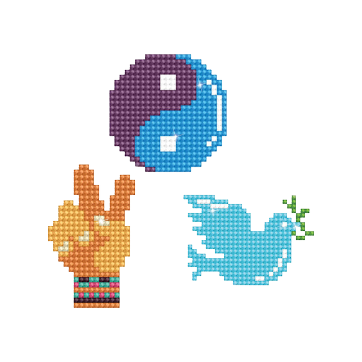 Diamond Dotz Peace - DOTZIES Stickers Kit