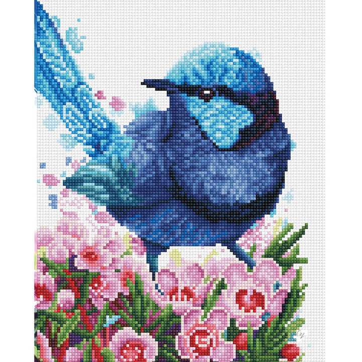 Diamond Dotz Splendid Fairy Wren - 10.63 x 13.78 in