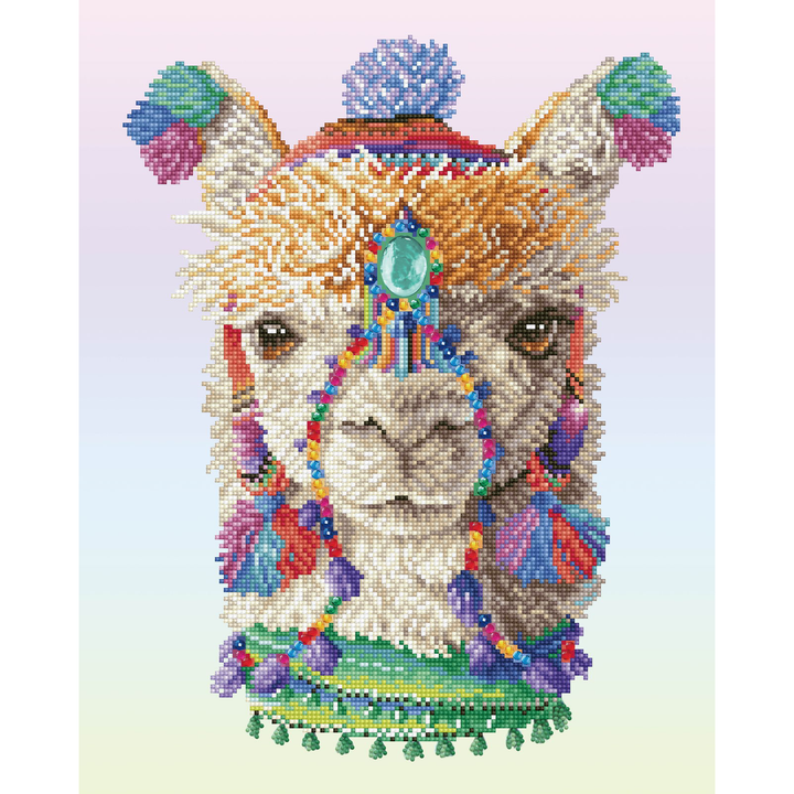 Diamond Dotz Bohemian Alpaca - 20.1 x 16.1 in