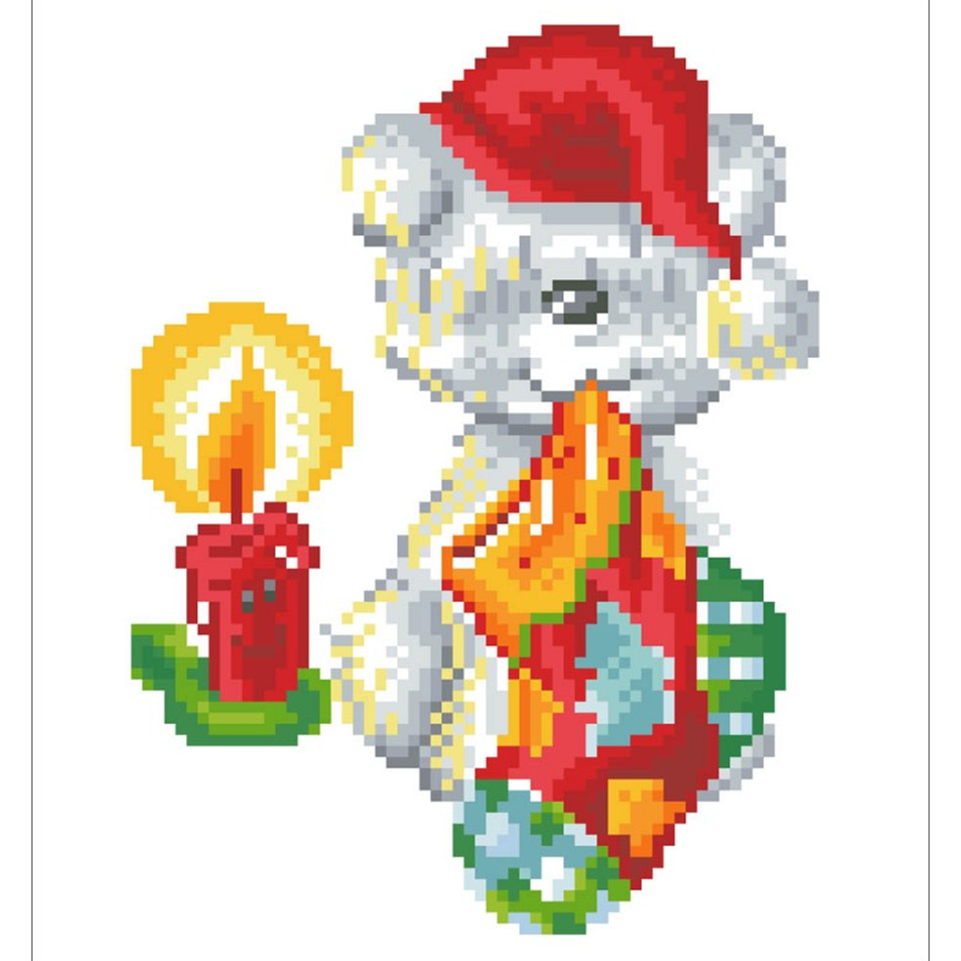 Diamond Dotz Puppy Stocking - 9.8 x 9 in