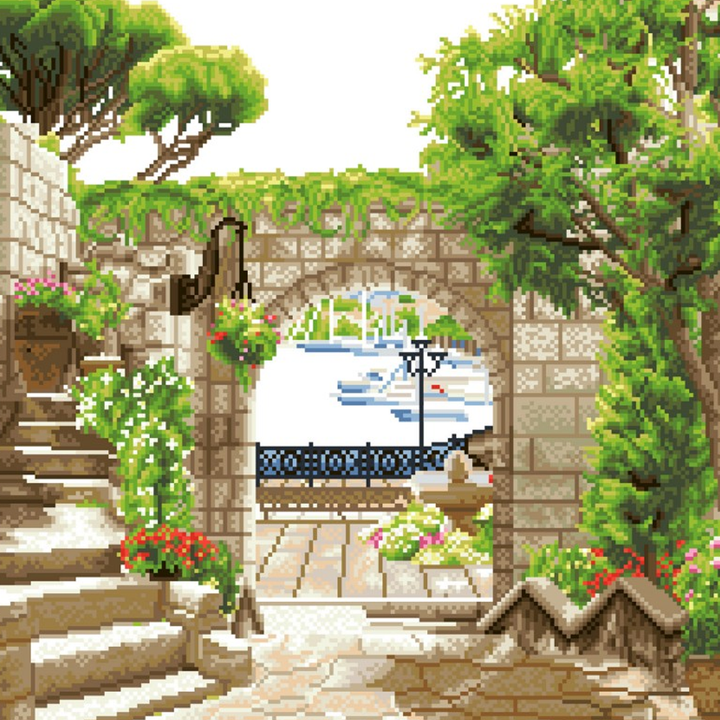 Diamond Dotz Mediterranean Stroll - 20.28 x 20.28 in