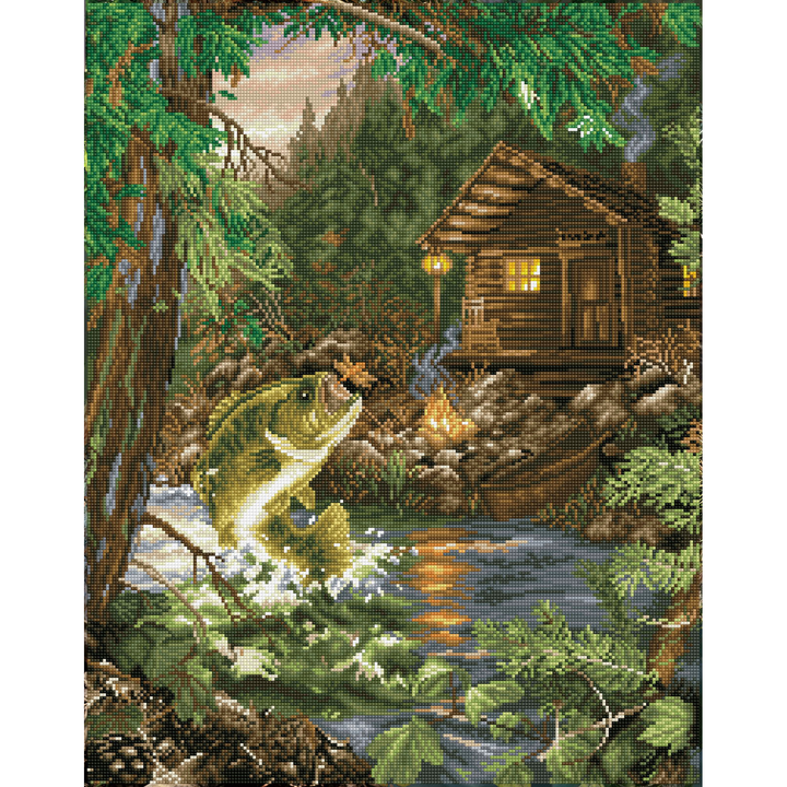 Diamond Dotz Gone Fishing - 28 x 22.01 in