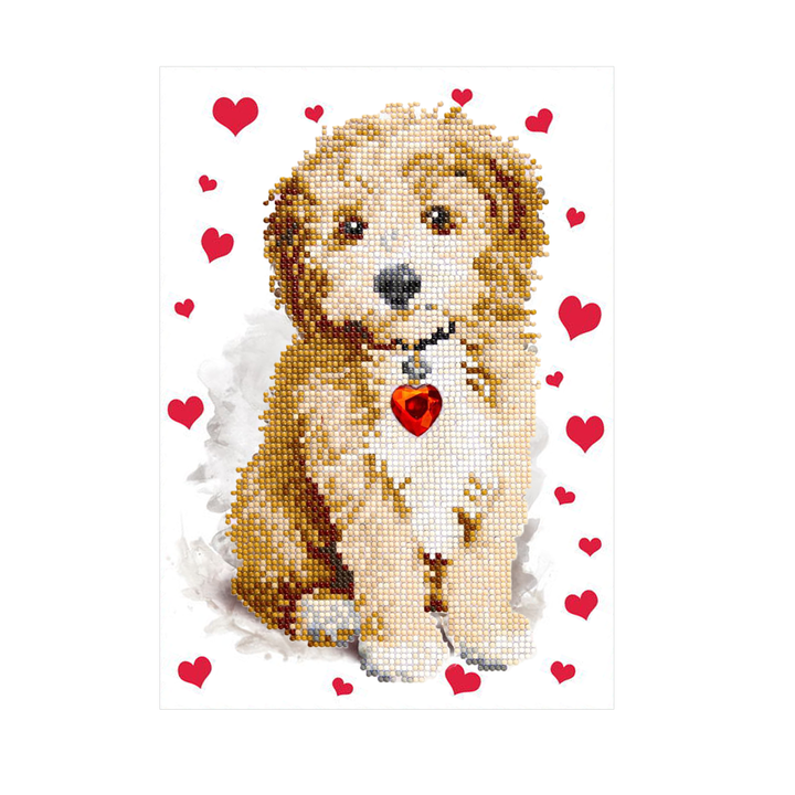 Diamond Dotz Lovely Boy - Diamond Painting Greeting Card