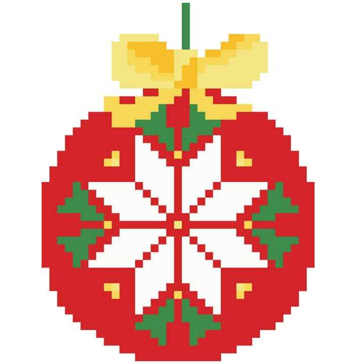 Diamond Dotz Red Bauble - 5.3 x 5.3 in