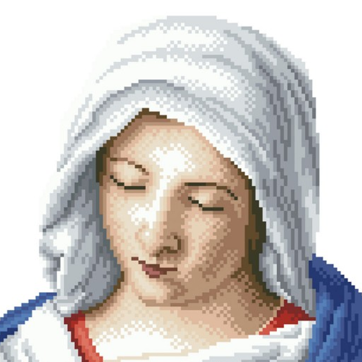 Diamond Dotz The Virgin in Prayer apres Giovanni Battista Salvi da Sassoferrato - 13.78 x 17.72 in