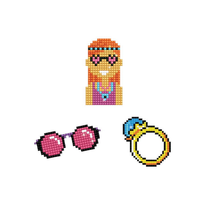 Diamond Dotz Cool Girl - DOTZIES Stickers Kit