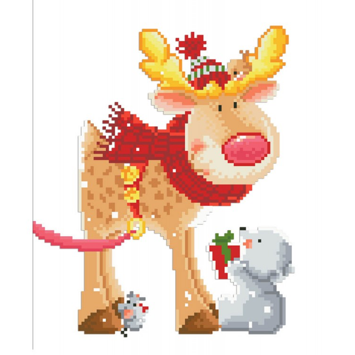 Diamond Dotz Reindeer Gift - 13.8 x 10.6 in