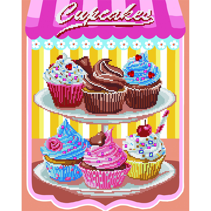 Diamond Dotz Cup Cakes - 16 x 20 in