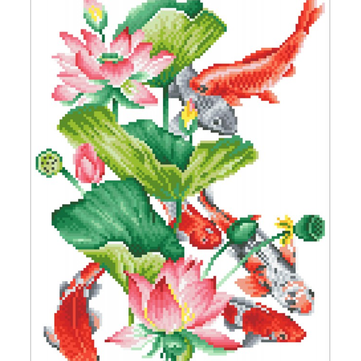 Diamond Dotz Koi Portrait - 12.6 x 16.14 in