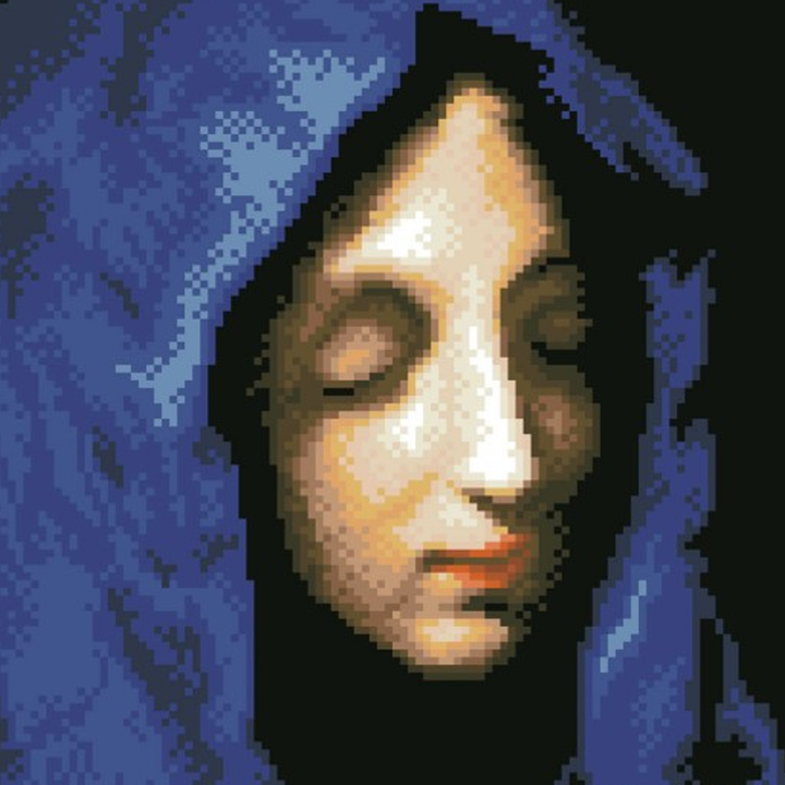 Diamond Dotz The Blue Madonna (apres Carlo Dolci) - 13.78 x 17.72 in