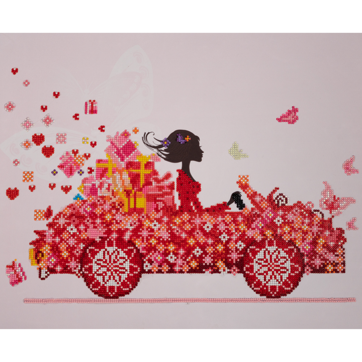 Diamond Dotz Colorful Carriage - 20 x 16 in