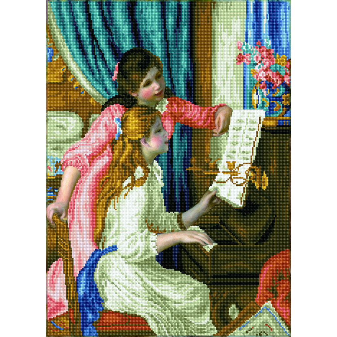 Diamond Dotz Girl’s at the Piano (Renoir) - 26 x 18.9 in