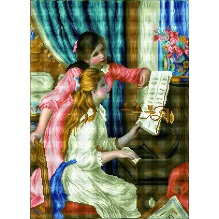 Diamond Dotz Girl’s at the Piano (Renoir) - 26 x 18.9 in