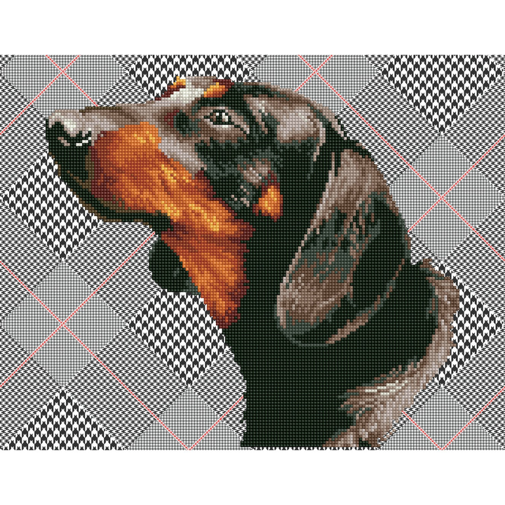 Diamond Dotz Noble Dachsie - 14.6 x 18.5 in