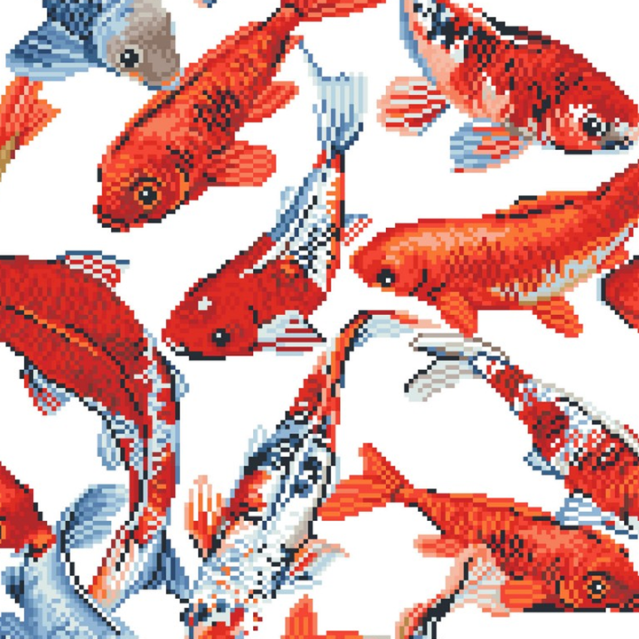 Diamond Dotz Koi Mosaic - 16.1 x 16.1 in